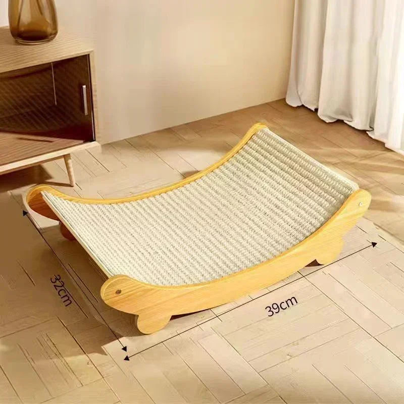 Dune, Detachable Wooden Scratching Pad for Cats