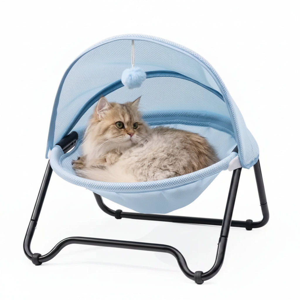 Teal, Window Hammock Lounger for Cats - Blue