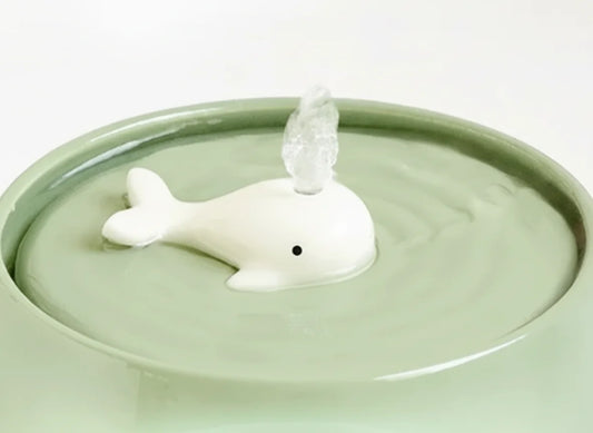 Ceramic Water Fountain Cat Charging Pet Water Feeders Dogs Automatic Circulating Filtration Flow Water Dispenser Cat Accessories