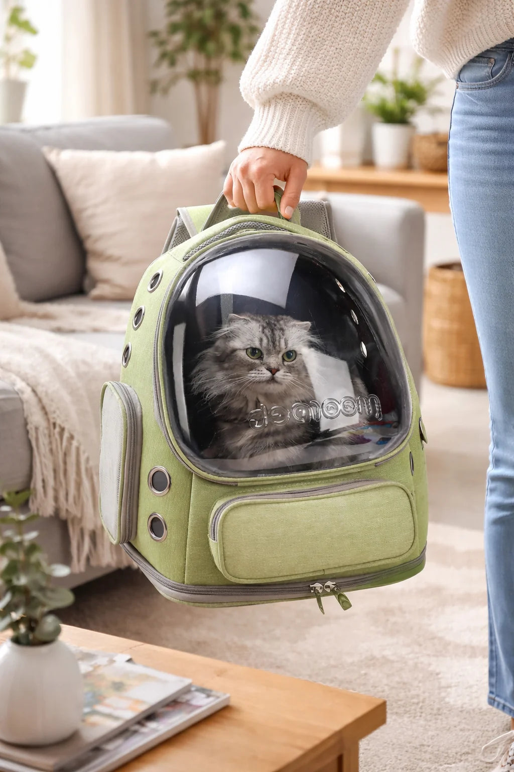 Transparent Pet Cat Carrier Bag Outdoor Travel Backpack for Cats Small Dogs Breathable Cat Carrying Bag Pet Supplies