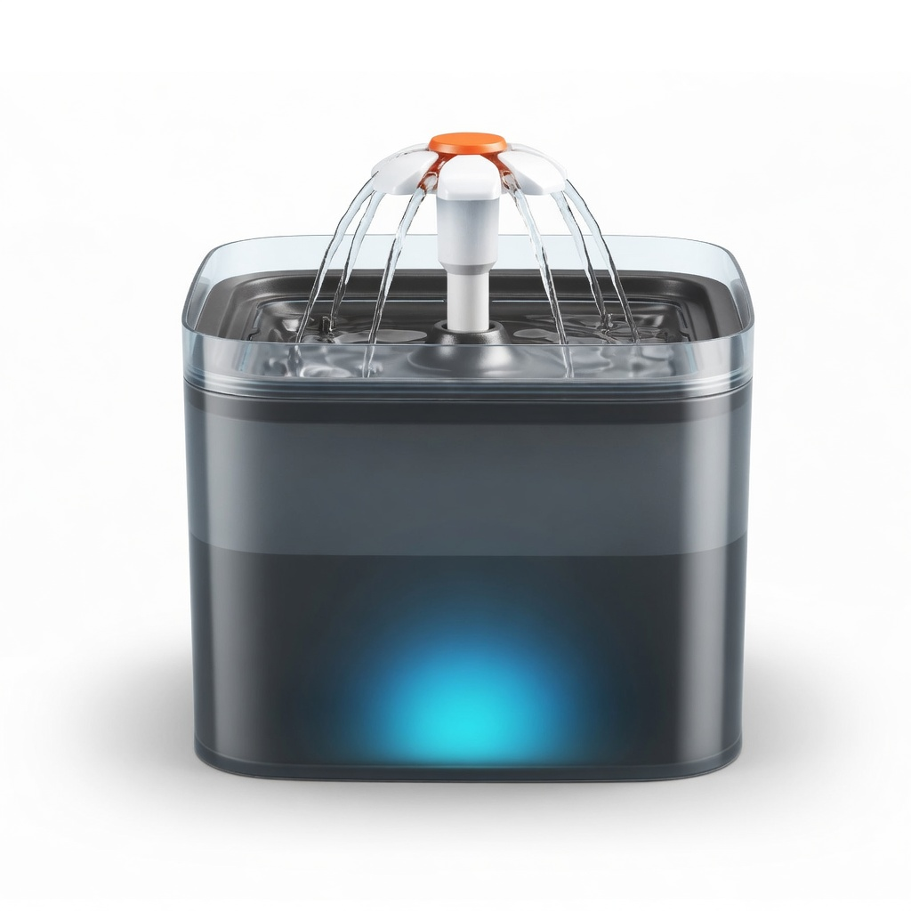 Pebble, LED Water Fountain for Cats