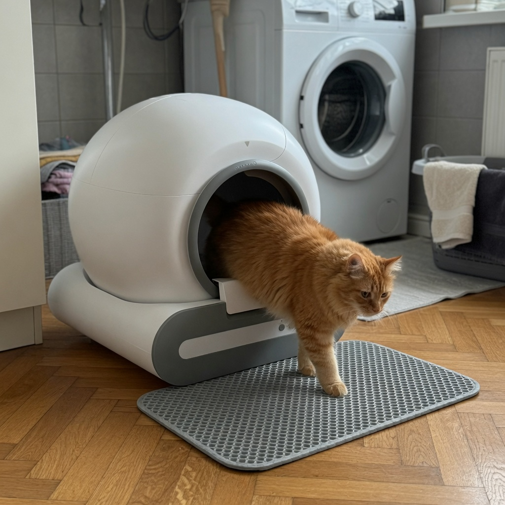 Moss, App Controlled Self-Cleaning Litter Box for Cats