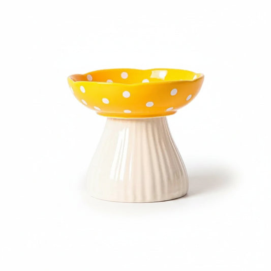 Shale, Mushroom Resin Feeding Bowl for Cats