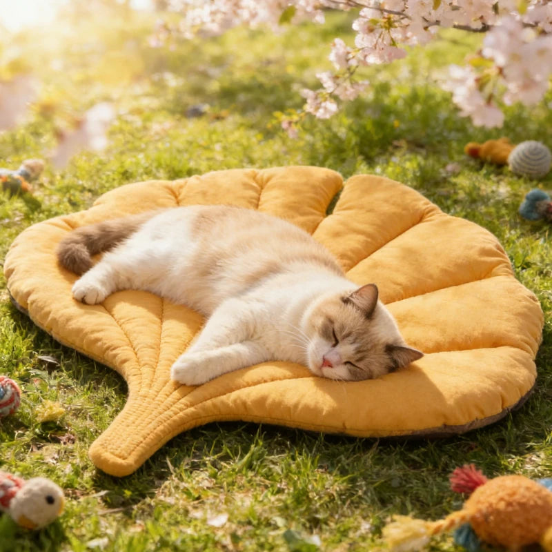 Betony, Reversible Leaf Cushion Mat for Cats