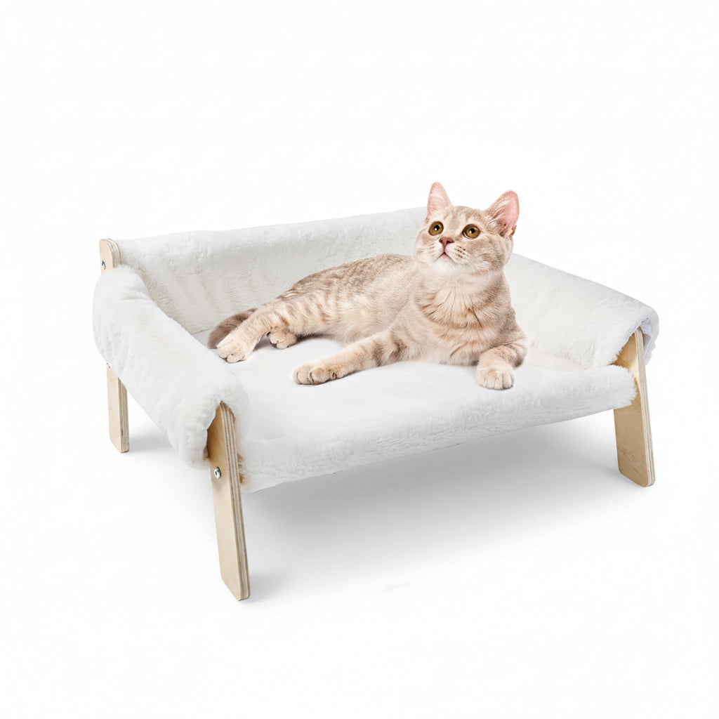 Ashby, Raised Wooden Leg Sofa Bed for Cats