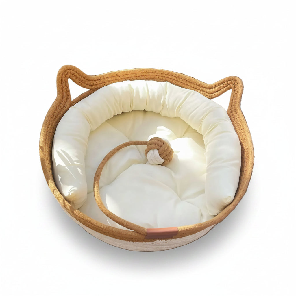 Avocet, Woven Rattan Sleeping House for Cats
