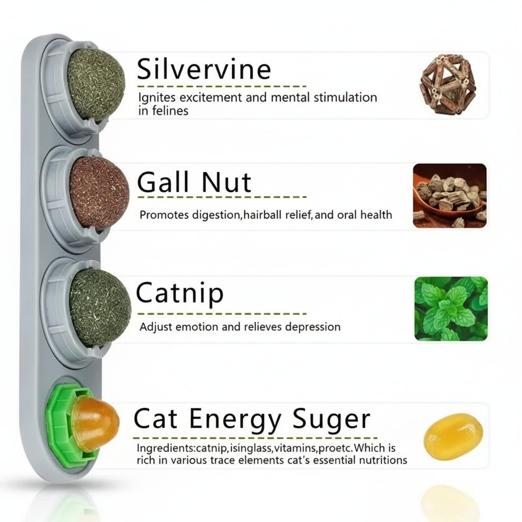 Comfrey, Rotating Catnip Wall Toy for Cats