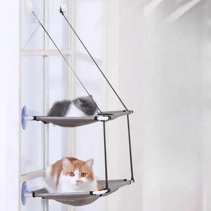 Glen, Double-Decker Window Hammock for Cats