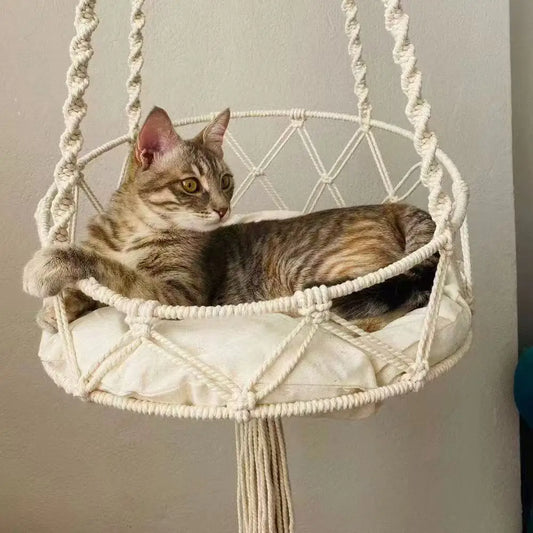 Alder, Boho Macrame Hammock for Cats, photo 6