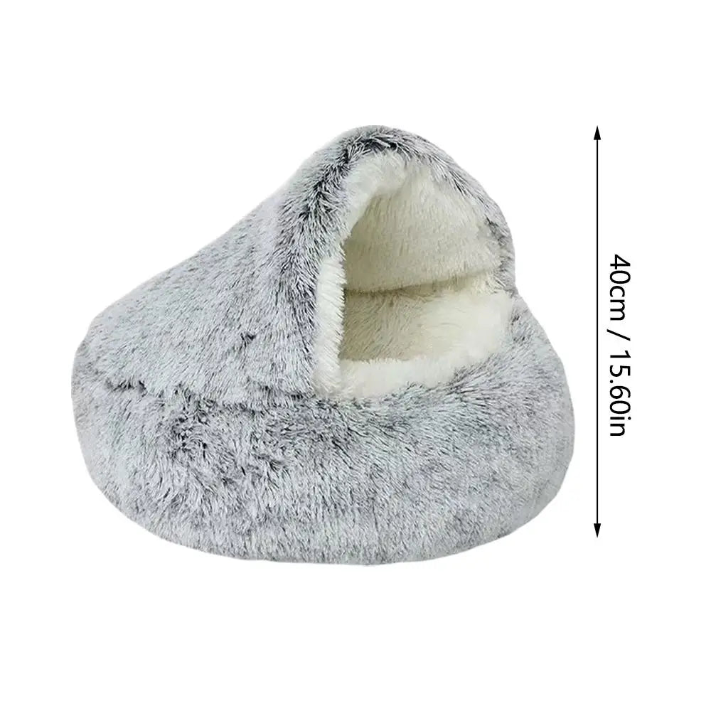 Rosehip, Round Plush Sleeping Nest for Cats