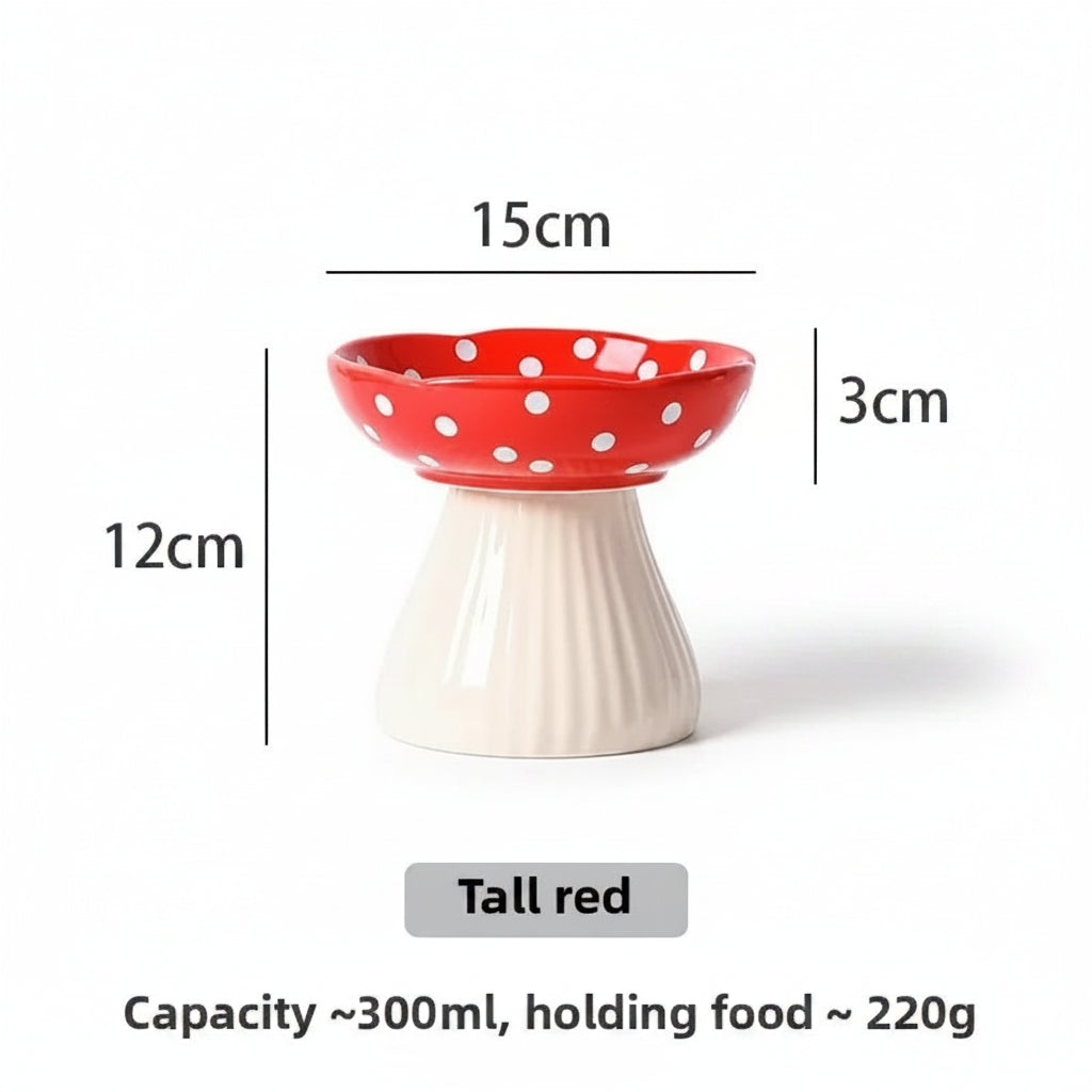 Shale, Mushroom Resin Feeding Bowl for Cats