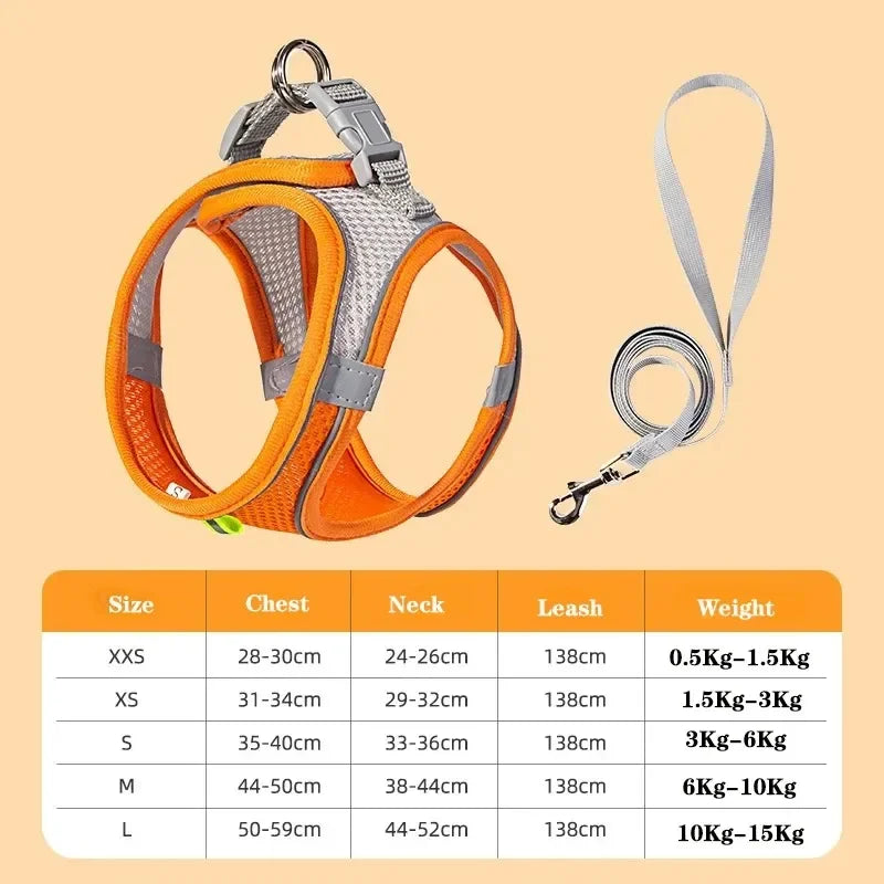 Pine, Soft Mesh Chest Harness for Cats