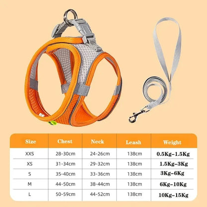 Pine, Soft Mesh Chest Harness for Cats