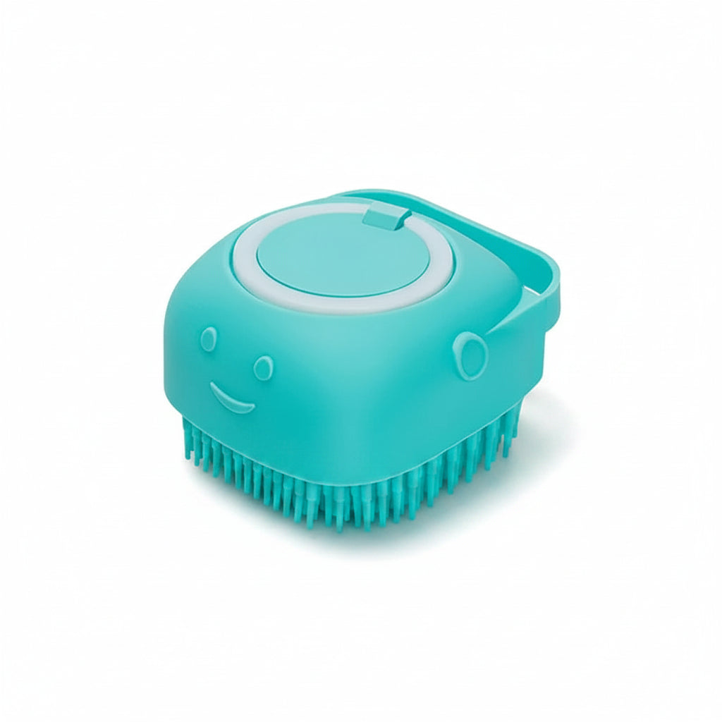 Poplar, Silicone Bath Massage Brush for Cats