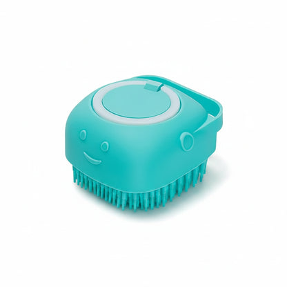 Poplar, Silicone Bath Massage Brush for Cats