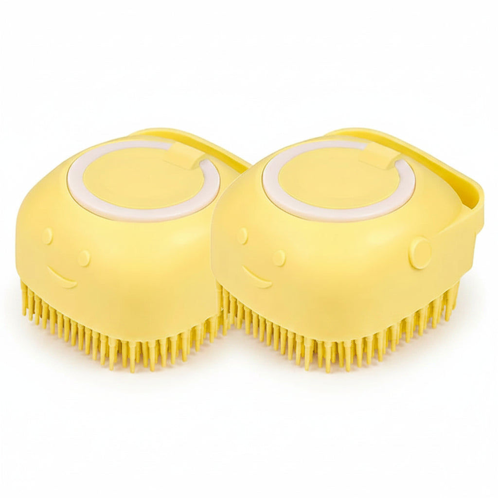 Poplar, Silicone Bath Massage Brush for Cats