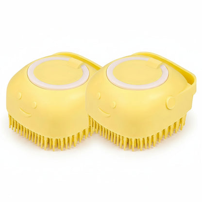 Poplar, Silicone Bath Massage Brush for Cats
