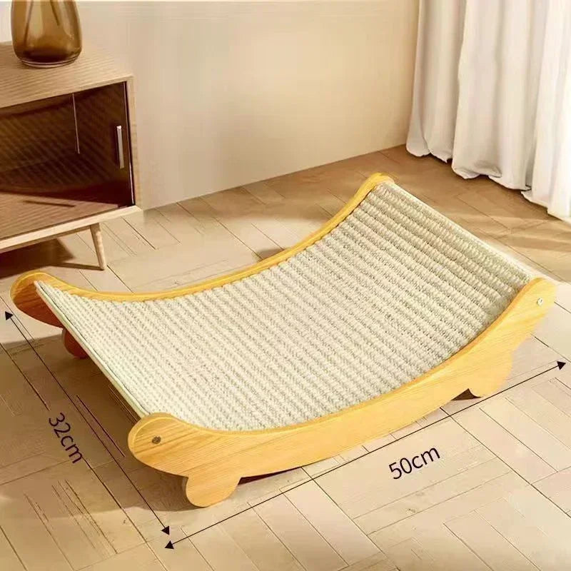 Dune, Detachable Wooden Scratching Pad for Cats