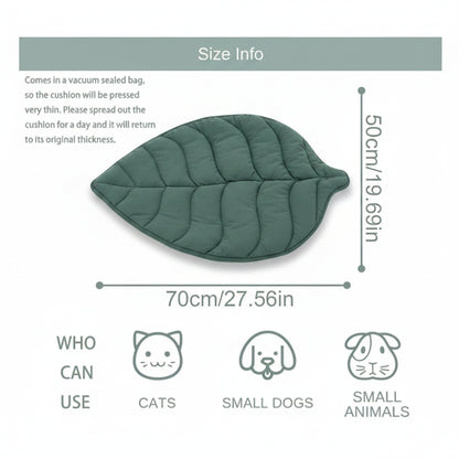 Slate, Leaf Shaped Cooling Mat for Cats