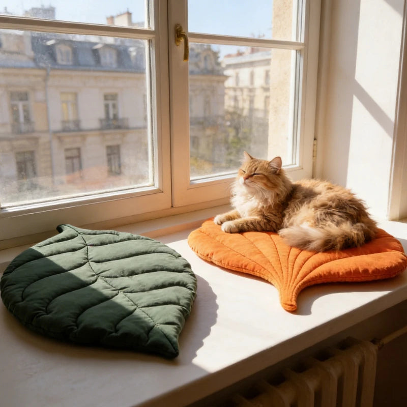 Betony, Reversible Leaf Cushion Mat for Cats