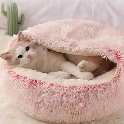 Rosehip, Round Plush Sleeping Nest for Cats