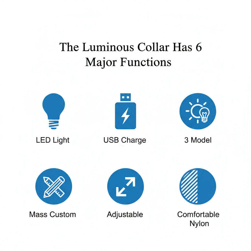 Osprey, Rechargeable LED Reflective Collar for Cats