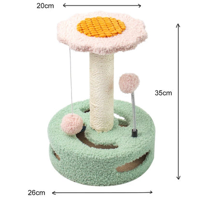Borage, Sunflower Sisal Tree for Cats