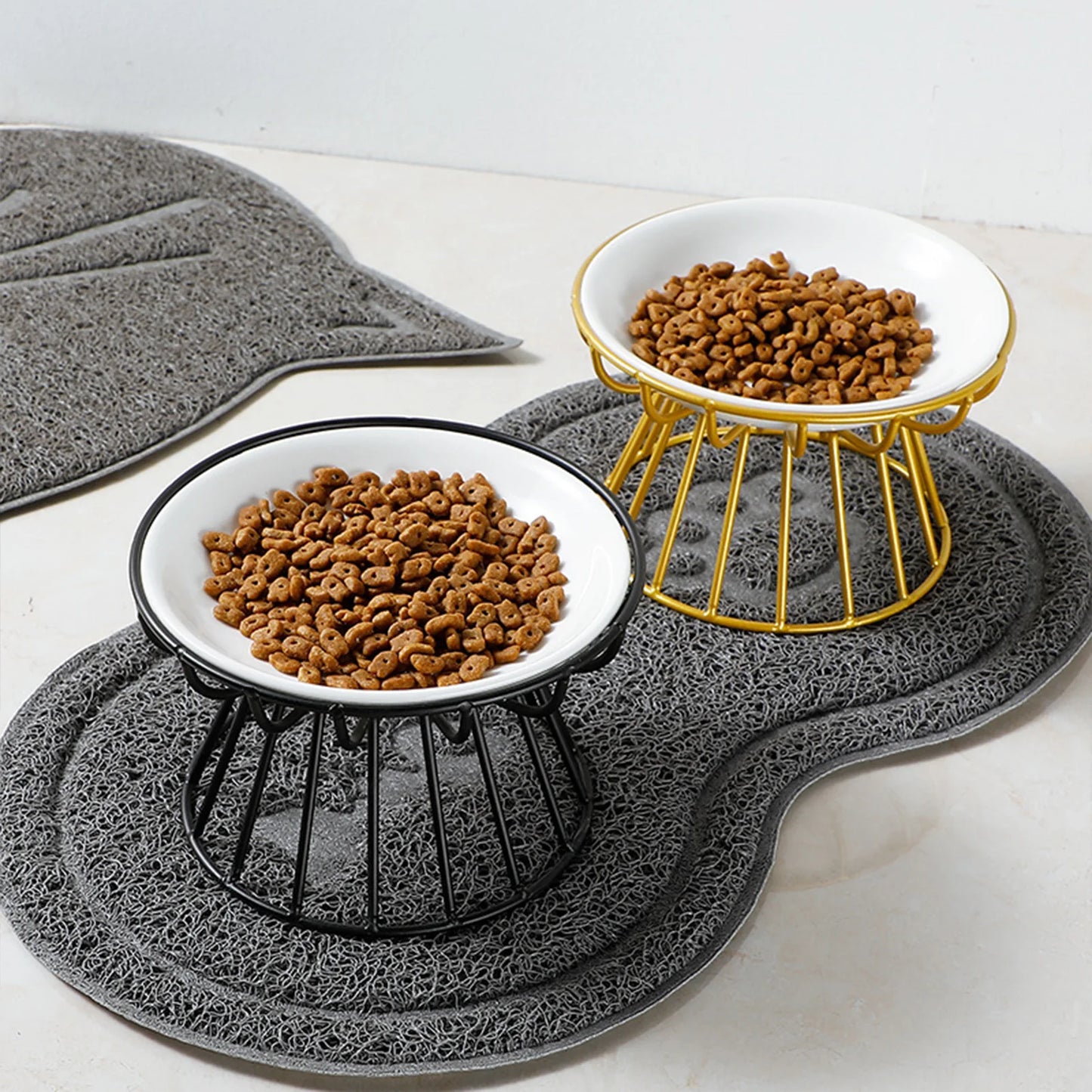 Thyme, Ceramic Raised Whisker-Friendly Bowl for Cats