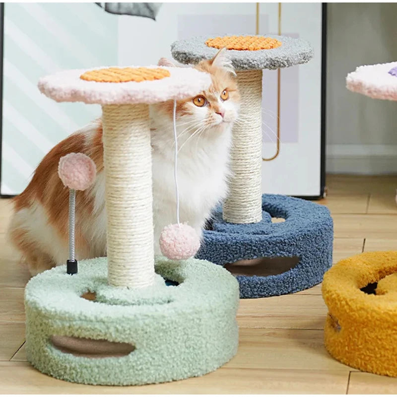 Borage, Sunflower Sisal Tree for Cats