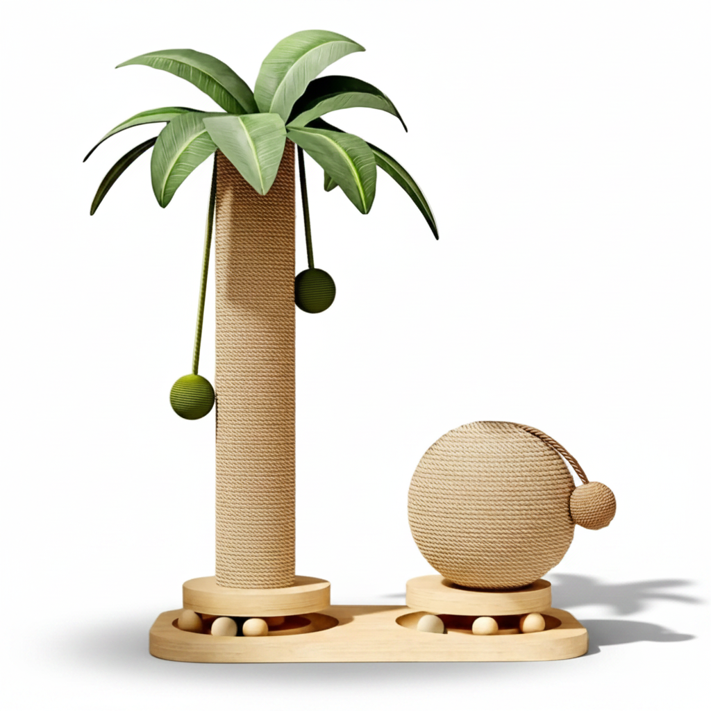 Reed, Coconut Tree Scratching Tower for Cats