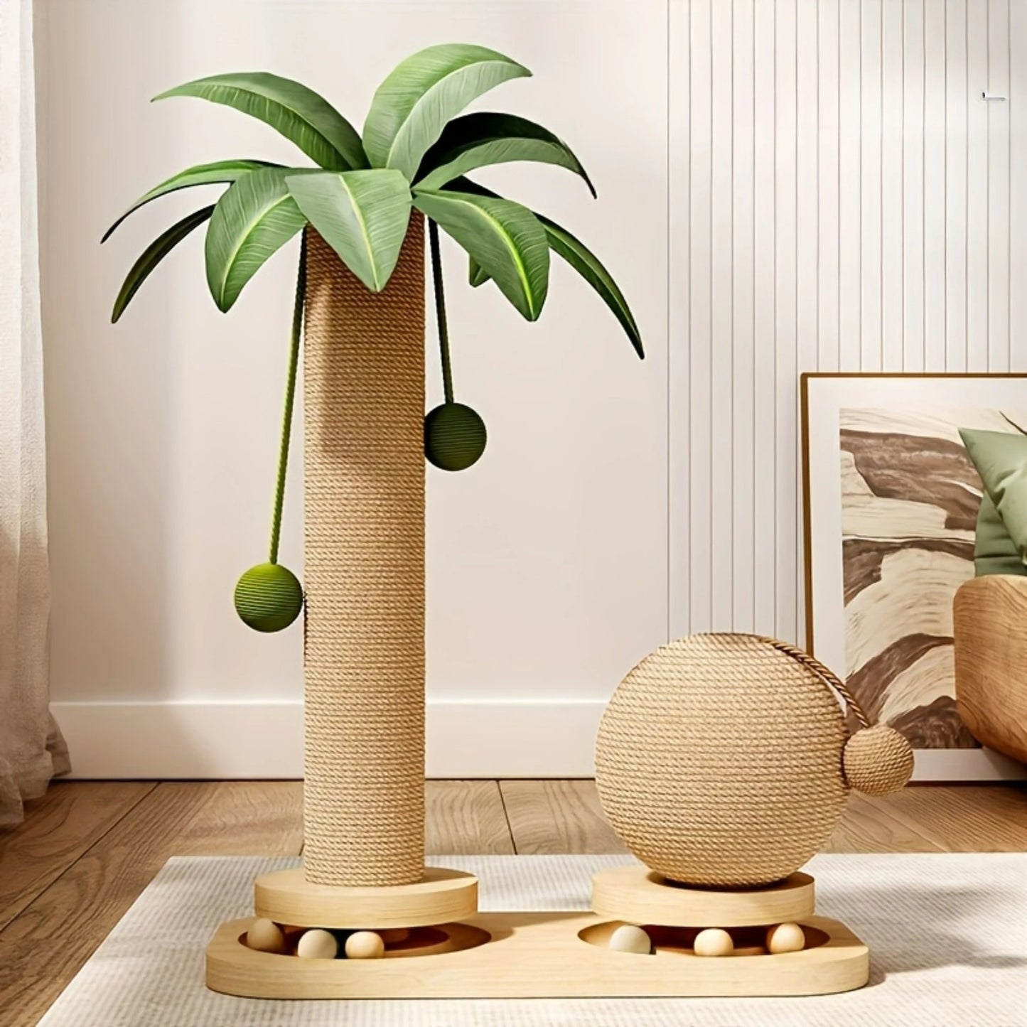 Reed, Coconut Tree Scratching Tower for Cats