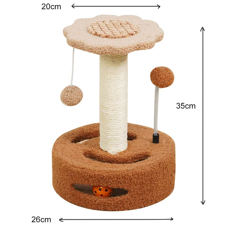 Borage, Sunflower Sisal Tree for Cats