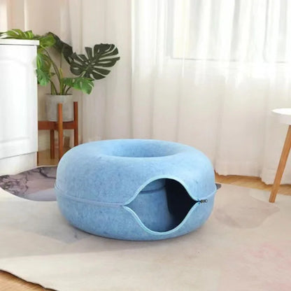 Woad, Washable Donut Tunnel Cave for Cats