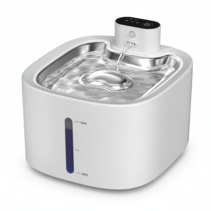 Plover, Wireless Stainless Steel Water Fountain for Cats