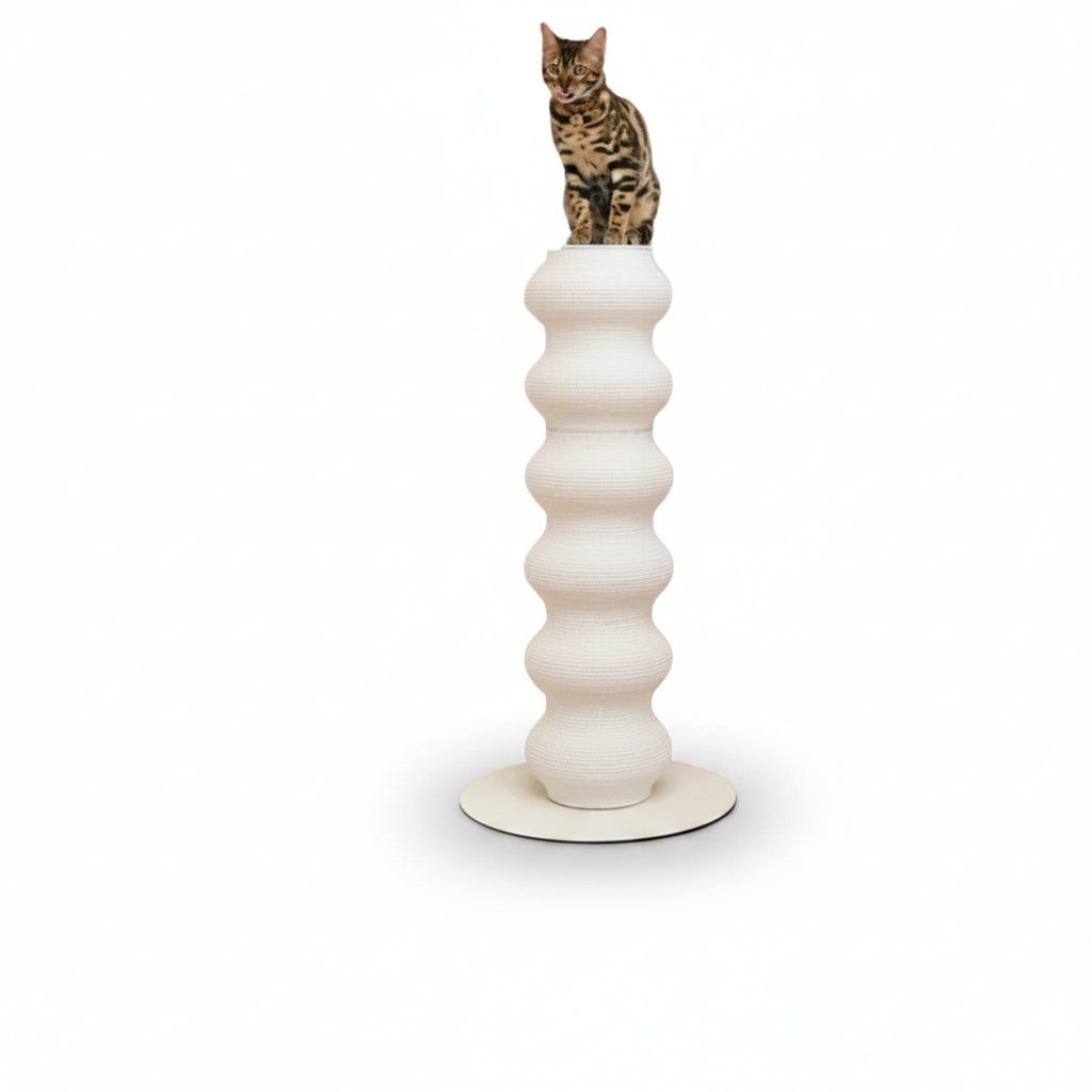 Bryony, Stainless Steel Scratching Tower for Cats