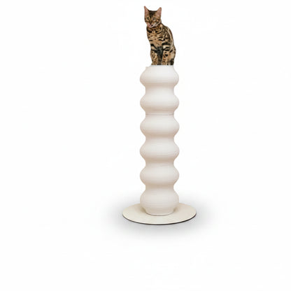 Bryony, Stainless Steel Scratching Tower for Cats