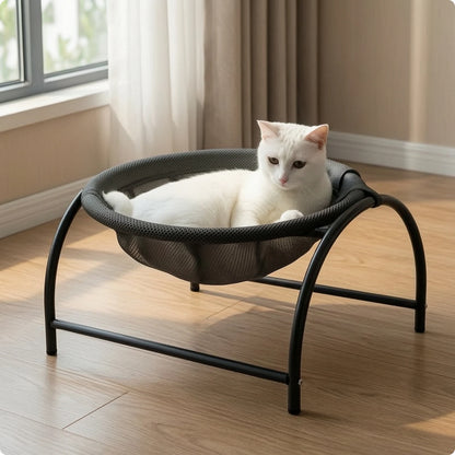Meadow, Elevated Metal Frame Bed for Cats