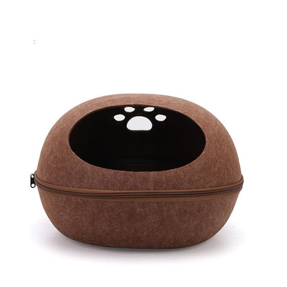 Marten, Detachable Felt Cave Bed for Cats