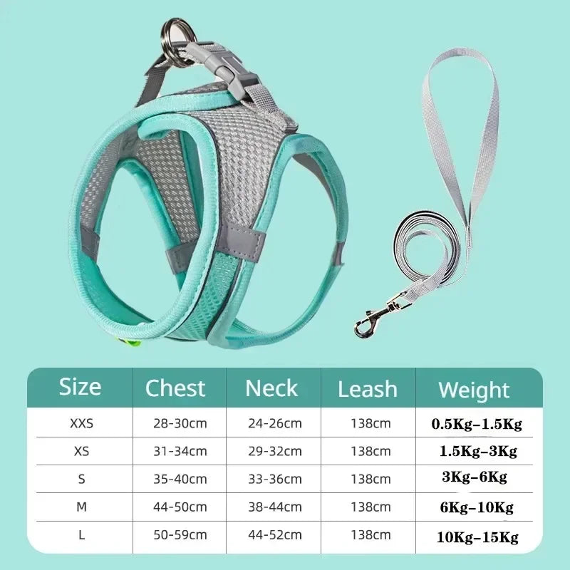 Pine, Soft Mesh Chest Harness for Cats