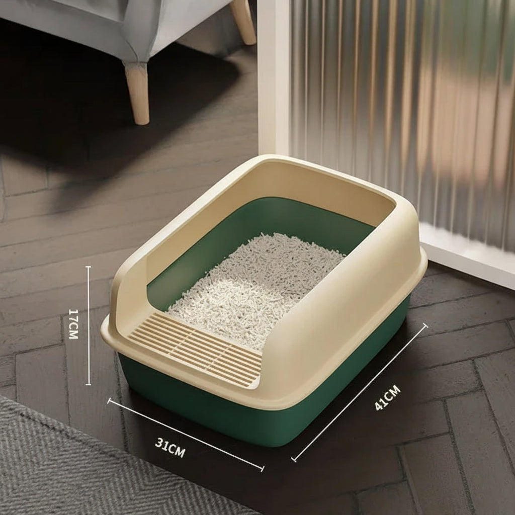 Mulberry, Semi-Enclosed Litter Tray for Cats