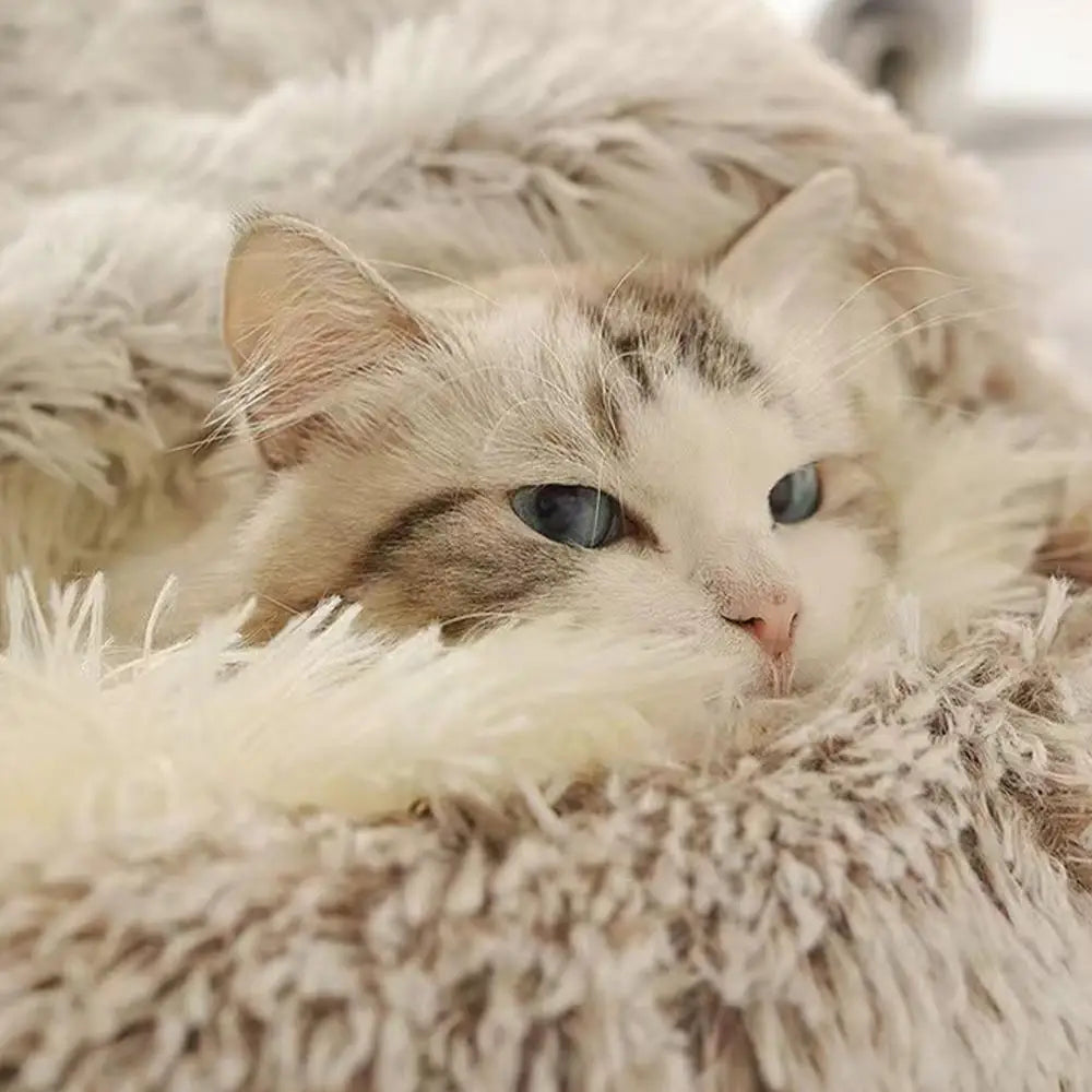 Rosehip, Round Plush Sleeping Nest for Cats