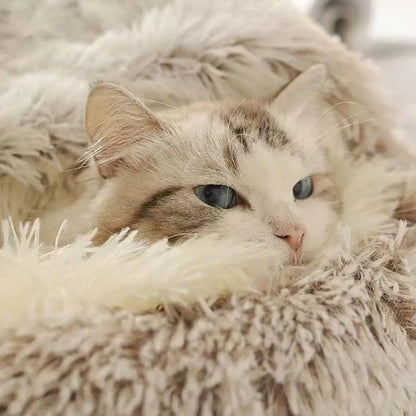 Rosehip, Round Plush Sleeping Nest for Cats