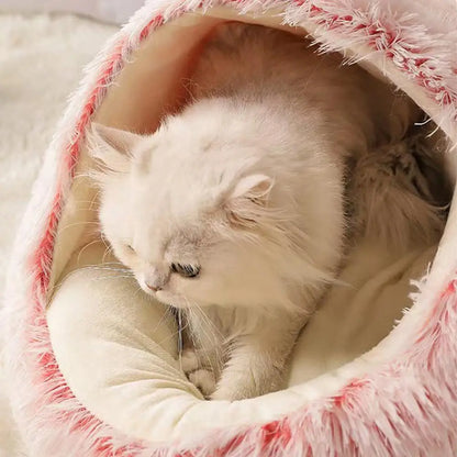 Rosehip, Round Plush Sleeping Nest for Cats
