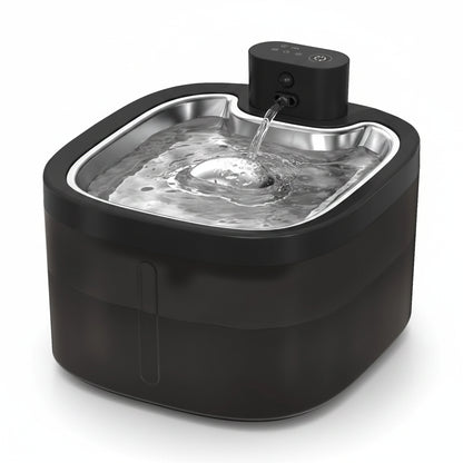 Plover, Wireless Stainless Steel Water Fountain for Cats