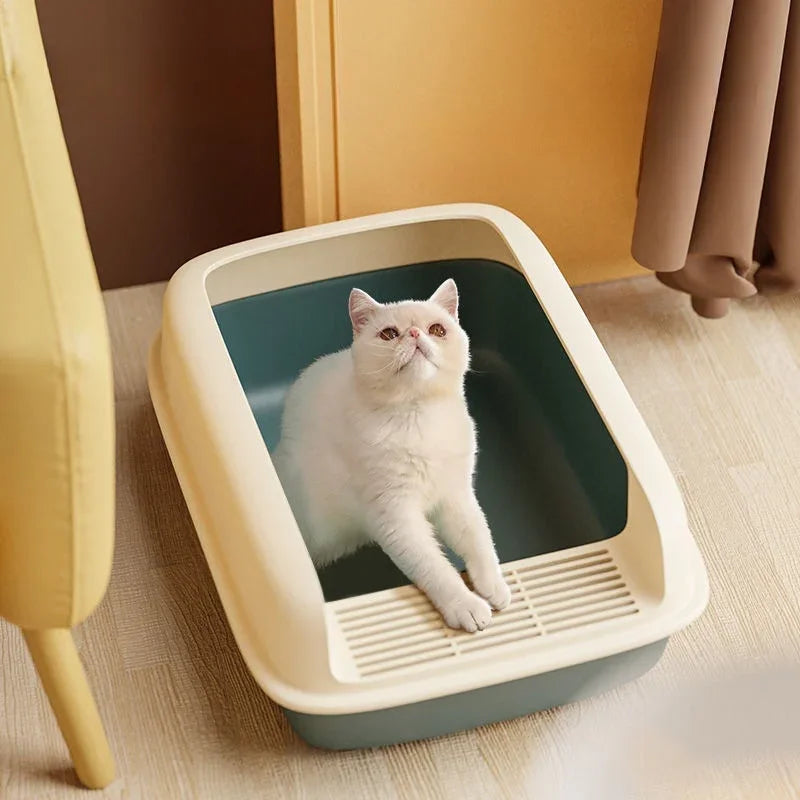 Mulberry, Semi-Enclosed Litter Tray for Cats