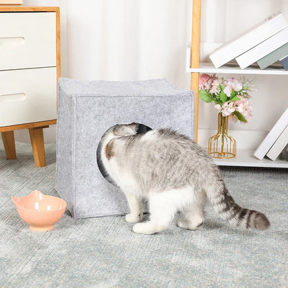 Tor, Felt Cube Cave Bed for Cats