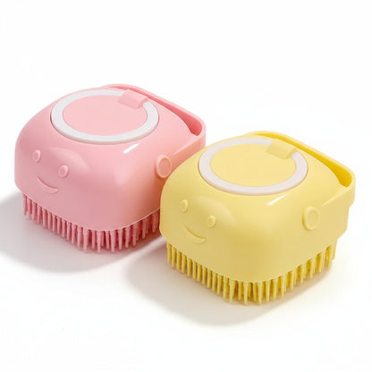 Poplar, Silicone Bath Massage Brush for Cats