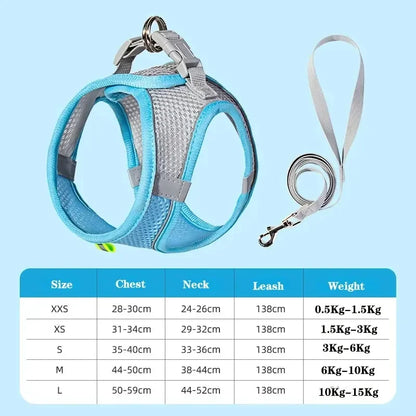 Pine, Soft Mesh Chest Harness for Cats