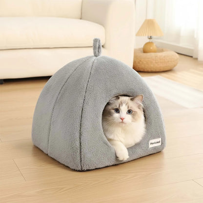 Hyssop, Triangle Closed Cave Bed for Cats