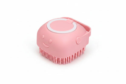 Poplar, Silicone Bath Massage Brush for Cats